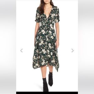 Astr Button Front Midi Dress SIZE Medium